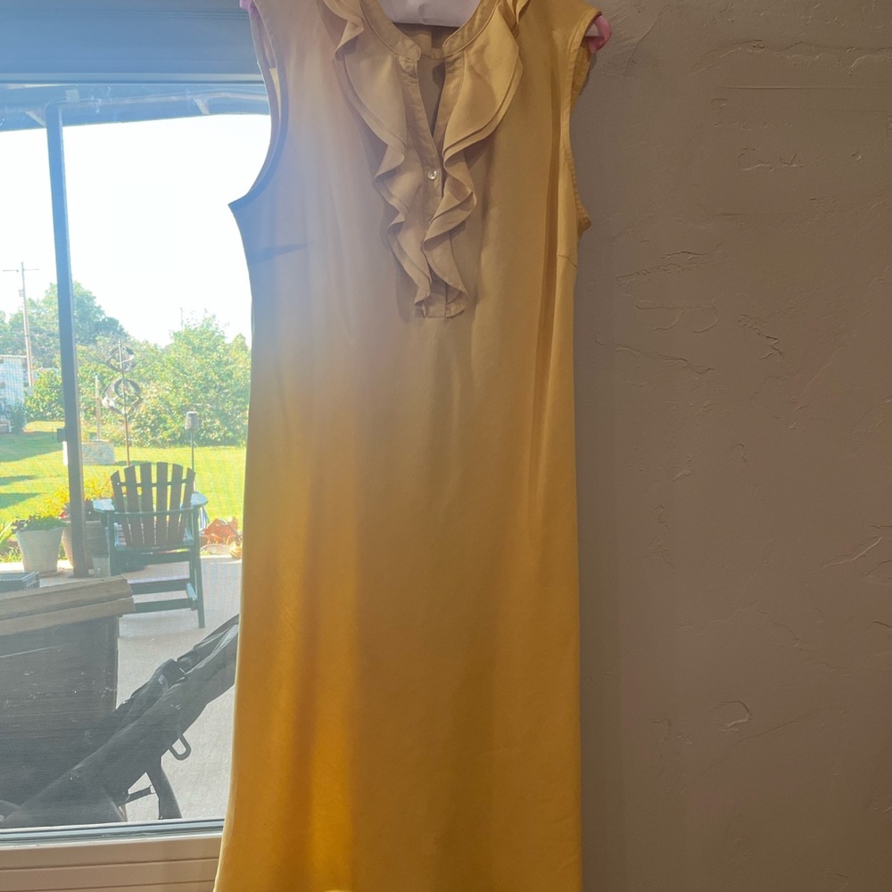 Appleseed's Gold Ruffle Dress
